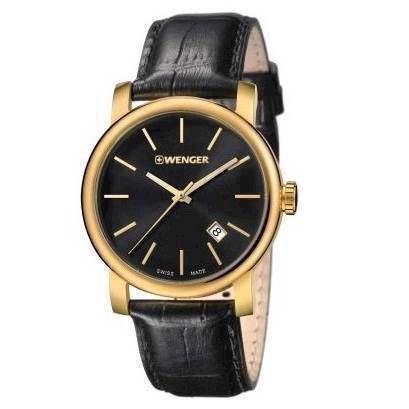 Image of Wenger Urban Classic IP forgyldt stål Quartz Herre ur, model 01.1041.123